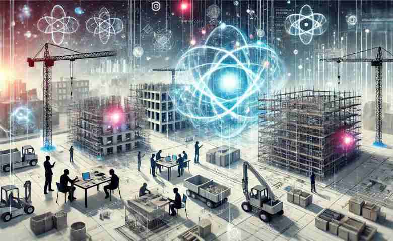 Quantum computing transforming construction industry with innovative technologies.
