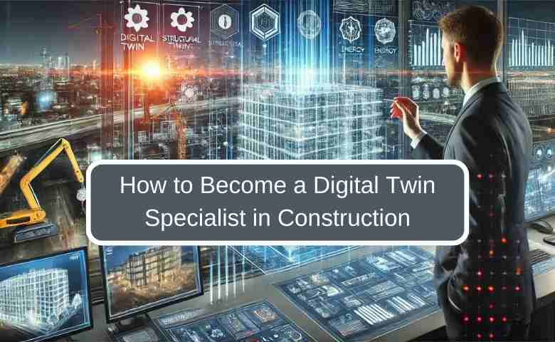 Digital twin specialist managing a construction project in real time.