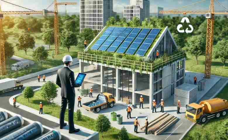 CSO working at Green construction site