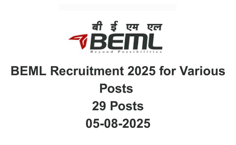 BEML Recruitment 2025