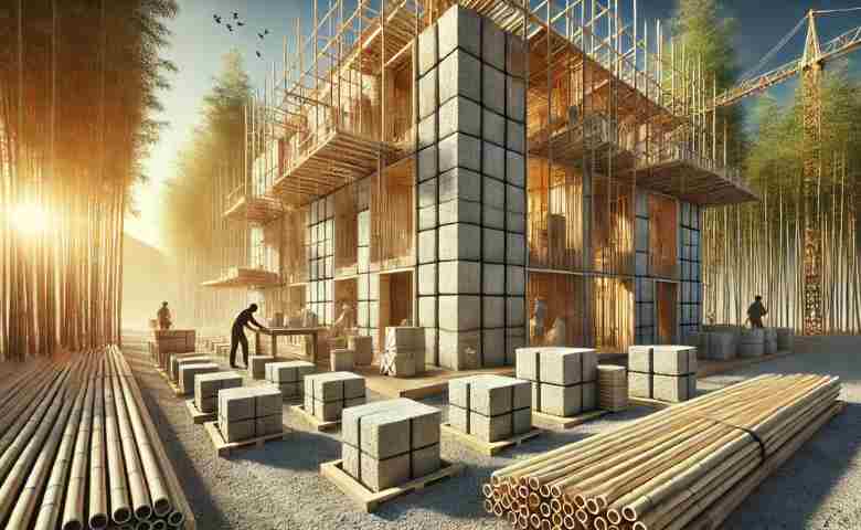 Bio-based building materials like hempcrete and bamboo in sustainable construction