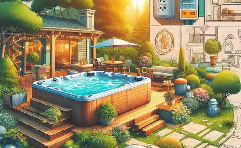Proper home spa installation with safety measures
