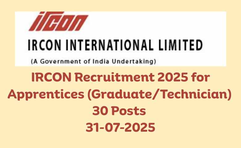 IRCON Recruitment 2025