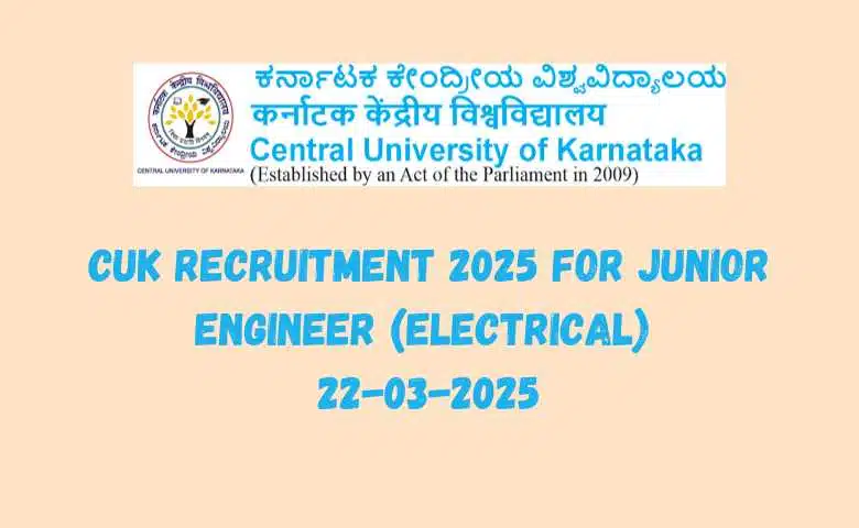 CUK Recruitment 2025
