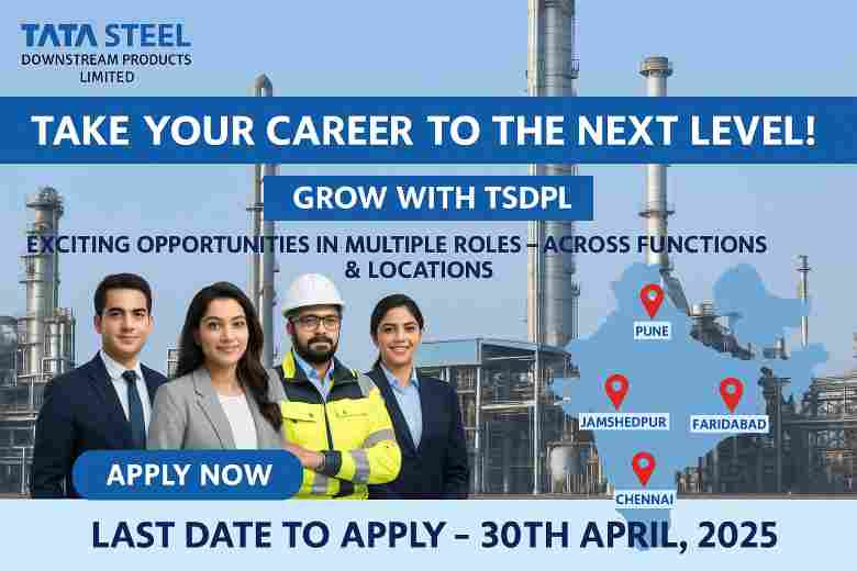Tata Steel Downstream Recruitment Drive 2025 Job Openings Poster