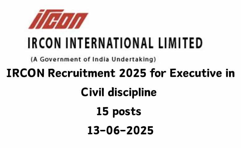 IRCON Recruitment