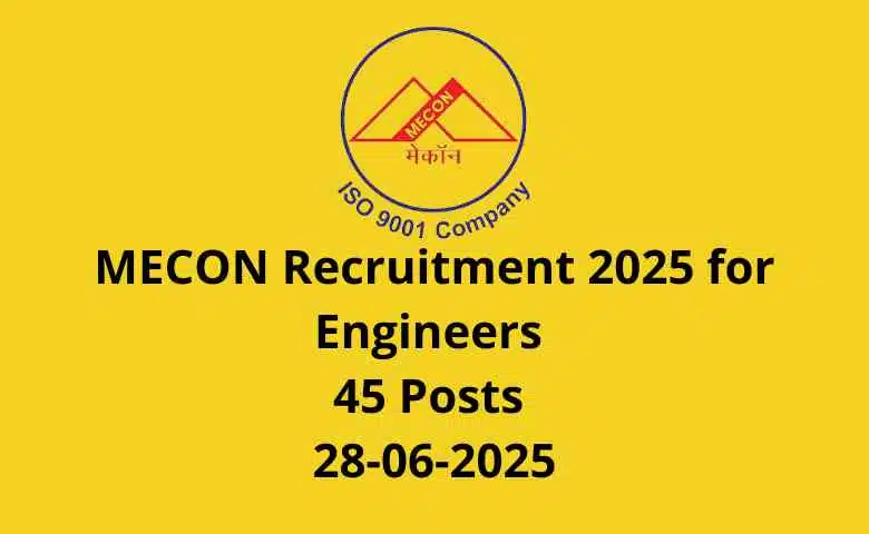 MECON Recruitment