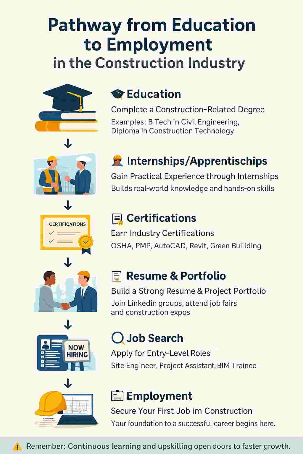 Pathway from Education to Employment in the Construction Industry