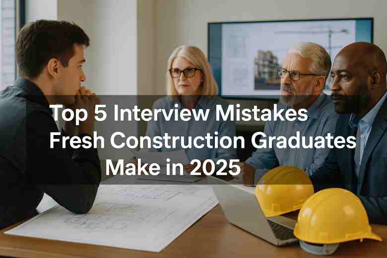 Common Mistakes by Freshers in Construction Interviews 2025