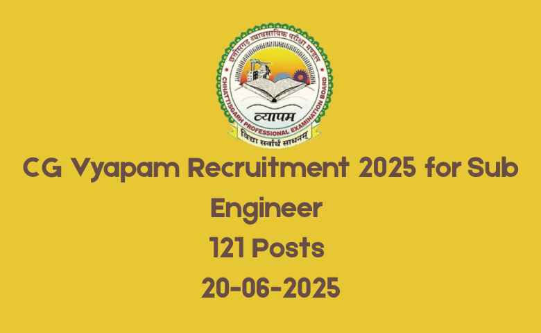 CG Vyapam Recruitment
