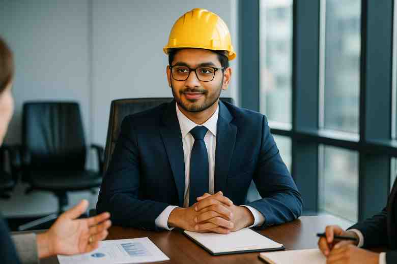 Civil engineer exploring business leadership