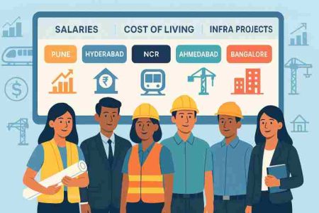 Fresh civil engineers comparing job prospects across Indian cities