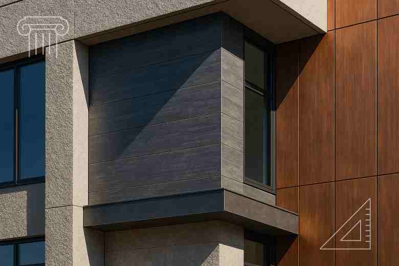 Modern architectural finishes enhancing building aesthetics