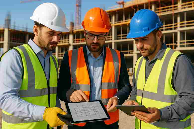 Construction professionals avoiding career mistakes on site