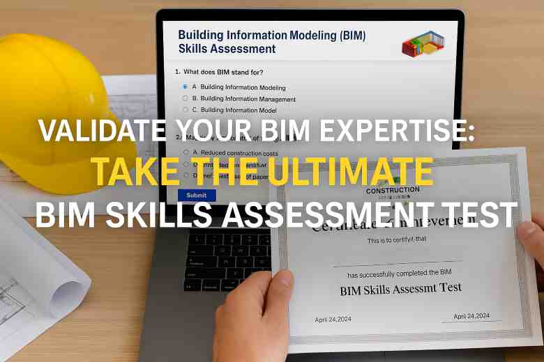 BIM skills assessment test with certificate example