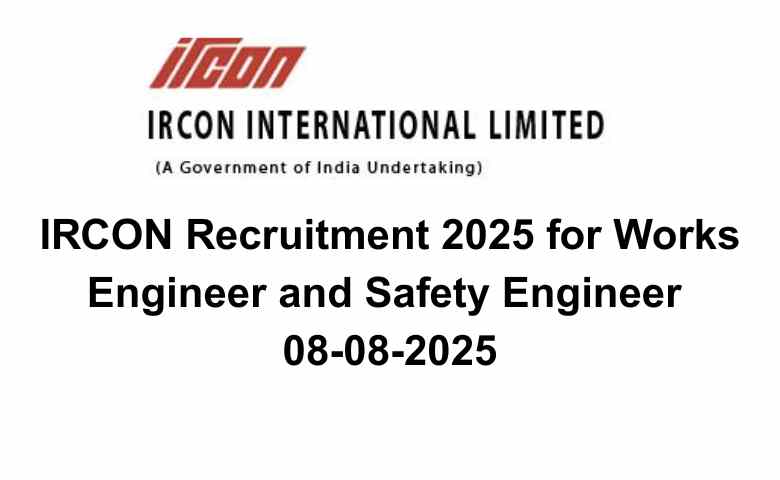 IRCON Recruitment 2025