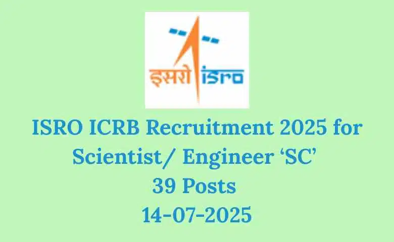 ISRO ICRB Recruitment