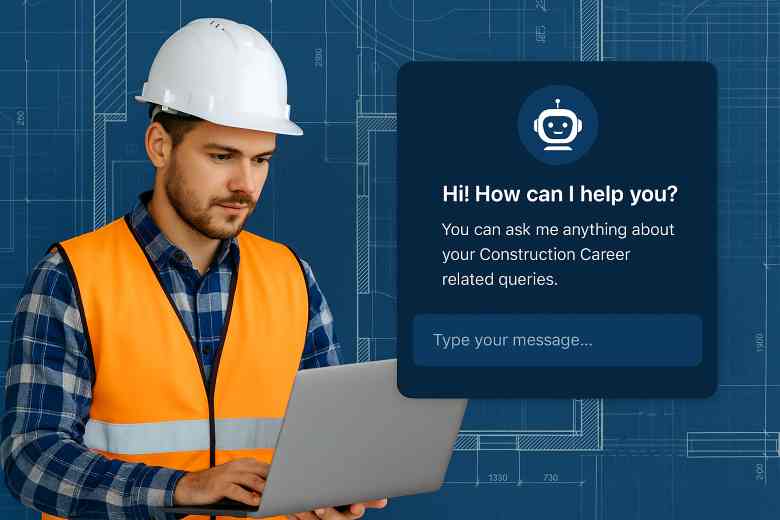 AI Construction Career Mentor chatbot interface
