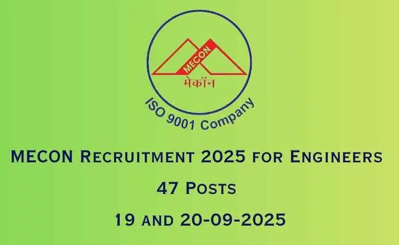 MECON Recruitment