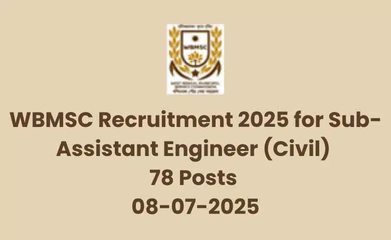 WBMSC Recruitment