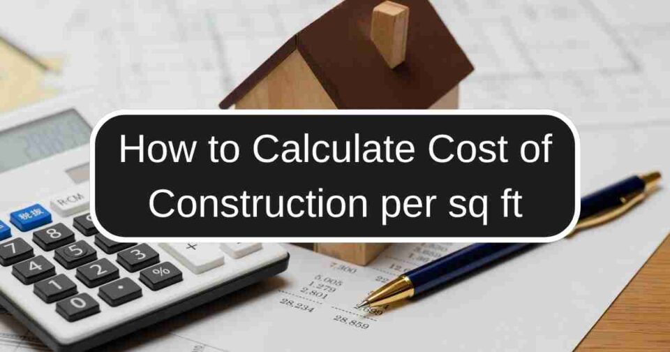 How to Calculate Cost of Construction per sq ft