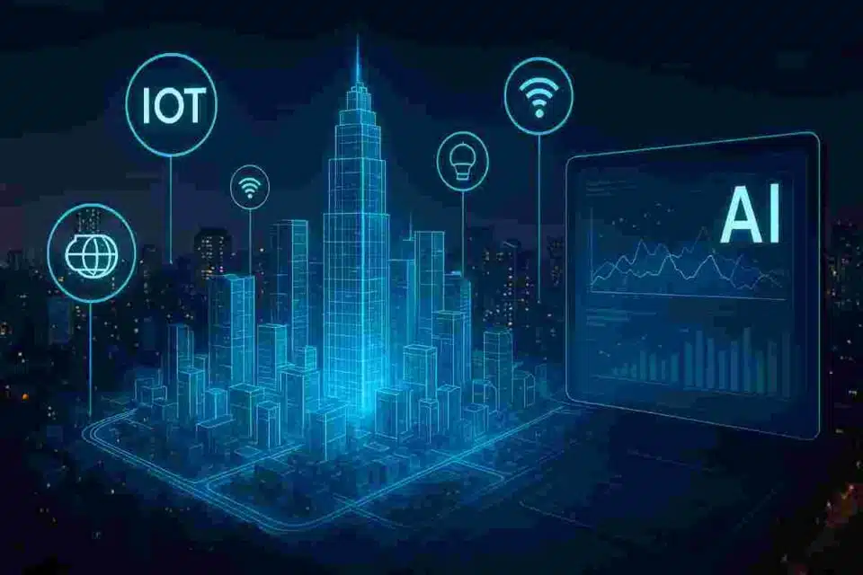 BIM IoT AI integration for smart city digital twin