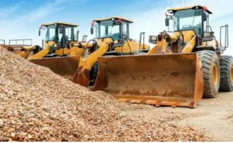 Smart asset tracking system at a construction site using GPS, IoT, and mobile apps.