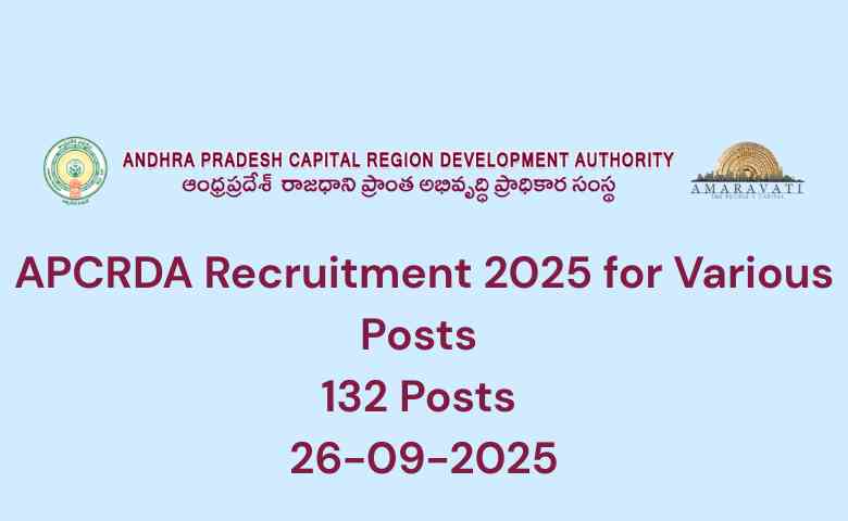 APCRDA Recruitment 2025