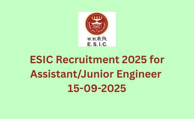 ESIC Recruitment 2025