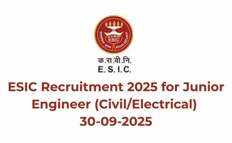 ESIC Recruitment 2025