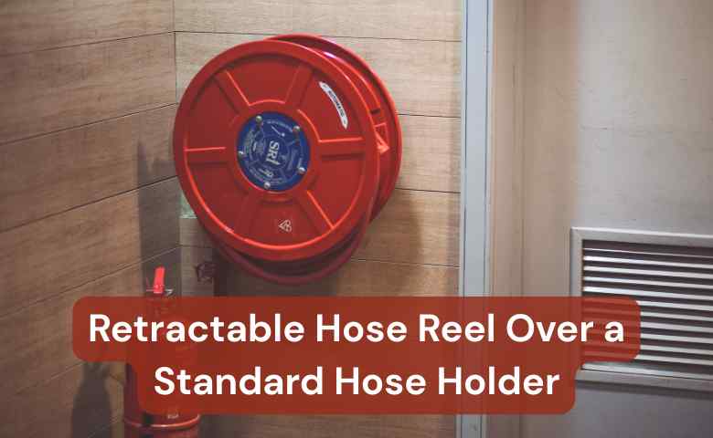 Retractable Hose Reel Over a Standard Hose Holder