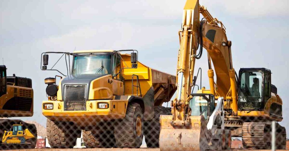 Security measures to prevent heavy equipment theft at construction sites