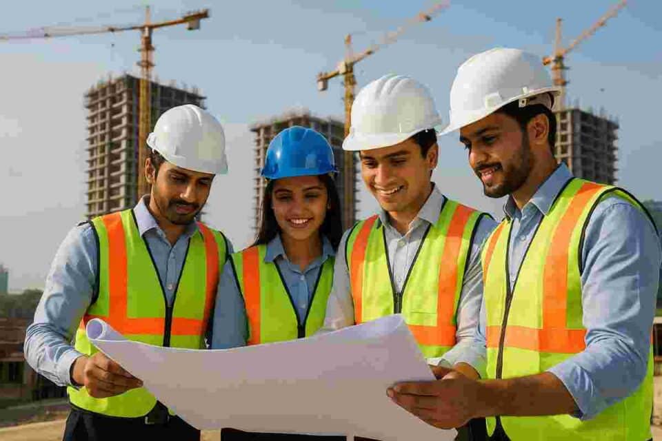 Best construction companies for fresh civil engineers in India 2025 – jobs, salary, training, career growth