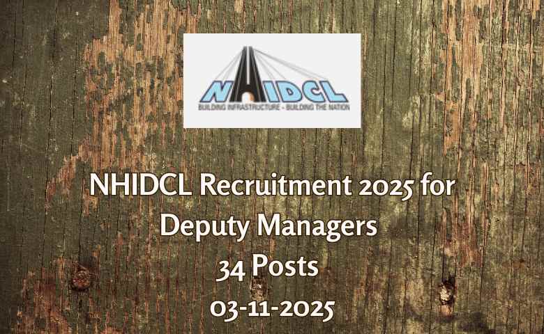 NHIDCL Recruitment 2025 for Deputy Managers 34 Posts 03-11-2025 (1)