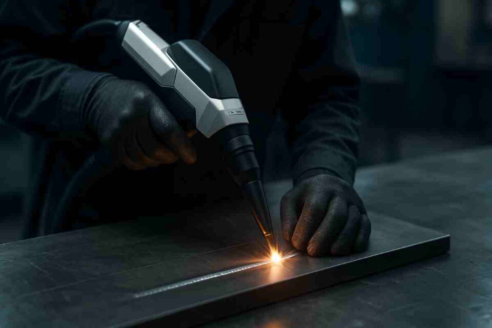 laser welder performing precision metal repair