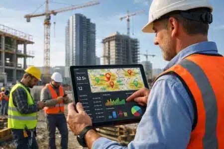 construction time tracking software with gps and geofencing dashboard