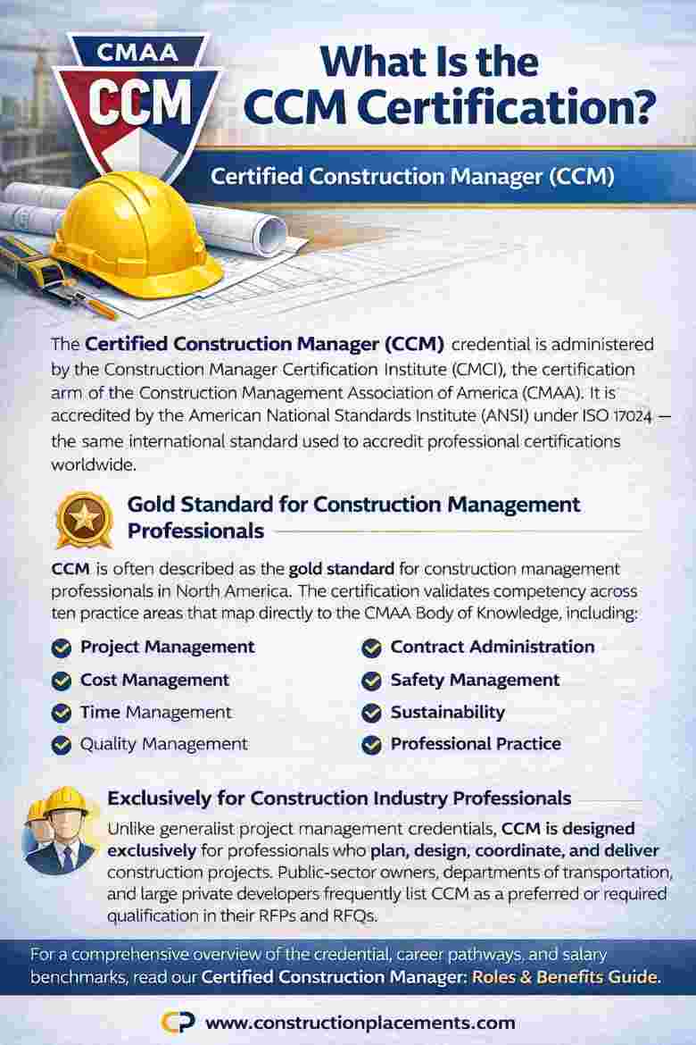 Certified Construction Manager certification overview